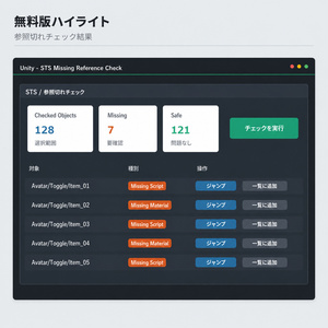 ✨【無料】✨ Unityエディタ拡張「STS」｜VRChatアバター改変の便利ツール集｜軽量化・整理・検索・修正・時短・ワールド制作 缩略图 11