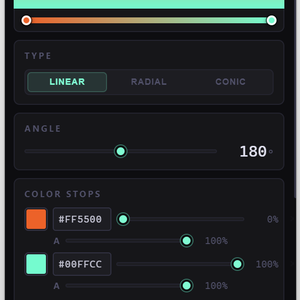 Gradient Deck — デスクトップ常駐グラデーションエディタ