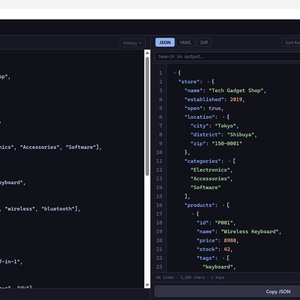 JSON Studio — JSON フォーマッター＆バリデーター