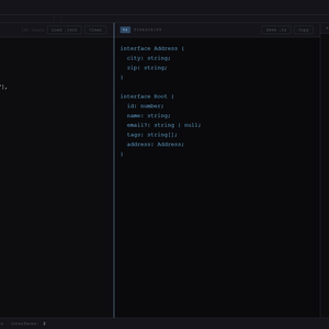 JSON to TypeScript