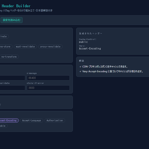 HTTP Cache Header Builder