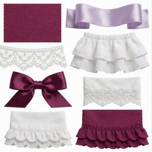 レース、布素材｜パープル・lace・fabricカラー｜lace, fabric｜M0104