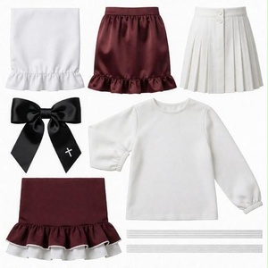 レース、サテン、リボン素材｜マルーン・白・黒カラー｜lace, satin, ribbon｜M0119