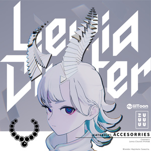 【角＆尻尾】Levia Cluster  【VRChat 3Dモデル】＃ZUUUUU_VRC