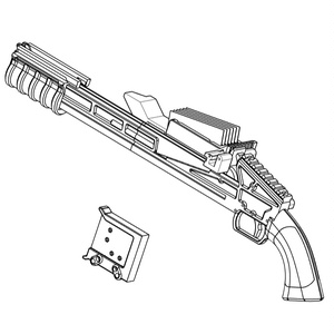 3Dプリント用データ：ブローバックゴム銃・ORS-3 - 十束玩具 - BOOTH