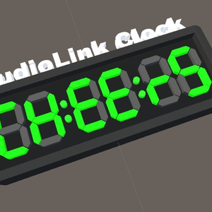 AudioLink Clock (with custom text!)