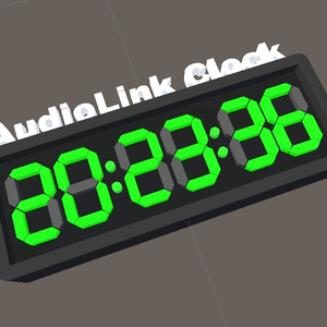 AudioLink Clock (with custom text!)