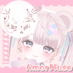 【VRC】Amor Muse Earring【16アバター対応】