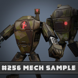 256fes Mech Sample (VRChat Avatar)