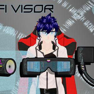 [VRM/Unity] Sci-Fi Visor