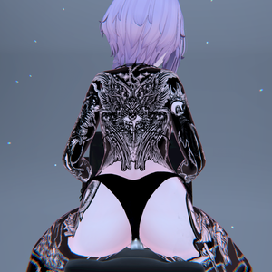 👺 Half Devil Half Angel Moe Tattoo「萌」 / 半悪魔半天使 萌えタトゥー😇        