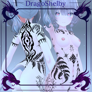 🌿Void Bloom Tattoo Pack / ヴォイドブルームタトゥーパック🌿