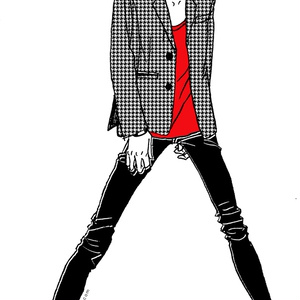 "Red" いけめんファッショニスタ モバイルバッテリー