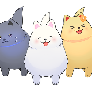 【Live2D】光る首輪をつけた犬【VTubeStudio用】