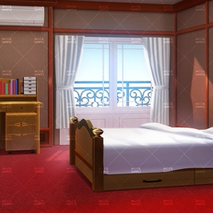 【背景素材】高級な寮のお部屋(学園編part13-albg02)