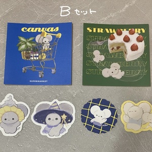 チェキ風ステッカー 全5種 - 綿林檎 - BOOTH