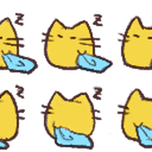 ピクリエ用アバター：ねぼすけにゃんぷっぷー