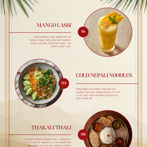 Summer Season Menu – Editable Canva Restaurant Poster Template