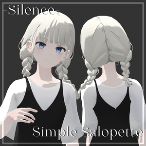 〔3Dモデル〕シンプルサロペット〔Grus〕