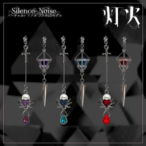 〔3Dモデル/ピアス〕灯火〔Silence×Noise〕 缩略图 3