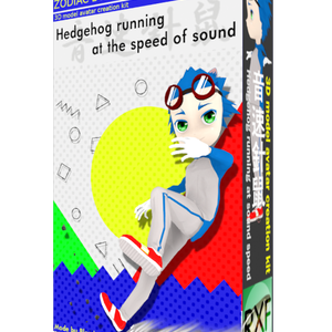 【VRChat】オリジナル３Dモデル「干支っ子シリーズ01/音速針鼠」-Original 3D model"Hedgehog running at sound speed"🪙