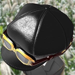 [FBX]レザーキャスケット&専用ゴーグル（leather casquette & goggles）4色8種+1