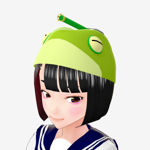 [FBX] [無料+] 帽子(カエルパンツァー)🪙