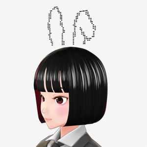 [FBX] [無料+]うさぎ耳（アスキーアート）