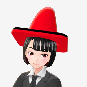 [FBX] カラーコーン帽（ウイッチハット風）