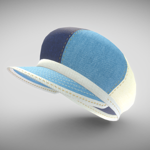 [FBX] カッポエッロ・ベーカー(Cappello baker)／デニム・パッチワーク