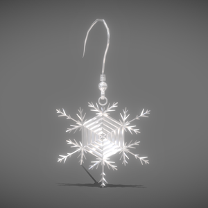 [FBX] フックピアス（雪の結晶）🪙