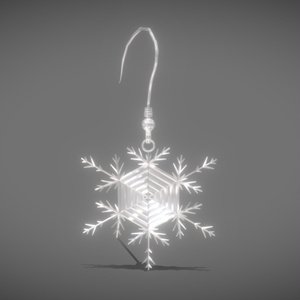 [FBX] Hook earrings (snowflake)