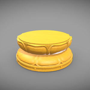 [FBX|GLB] 蓮華座(大仏座)🪙