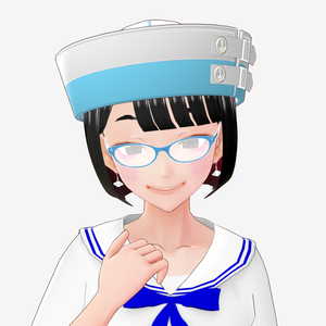 [FBX] マリンハット（バックルベルト）／ホワイト&ライトブルー