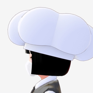 [FBX] コック帽子（シェフハット）SD 缩略图 5