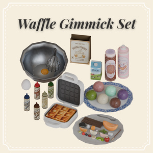 【VRChat想定】ワッフルギミックセット - Waffle Gimmick Set