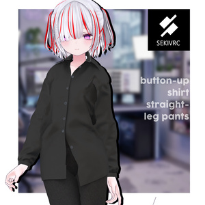 【32アバター対応】"DAILY STANDARD" ボタンアップシャツ & ストレートパンツ セットアップv2.0 缩略图 30