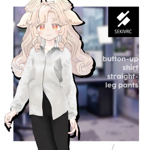 【32アバター対応】"DAILY STANDARD" ボタンアップシャツ & ストレートパンツ セットアップv2.0 缩略图 12