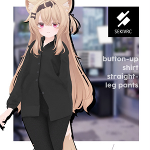 【32アバター対応】"DAILY STANDARD" ボタンアップシャツ & ストレートパンツ セットアップv2.0 缩略图 3