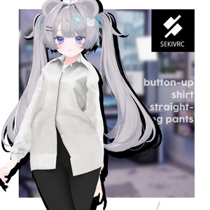 【32アバター対応】"DAILY STANDARD" ボタンアップシャツ & ストレートパンツ セットアップv2.0 缩略图 4