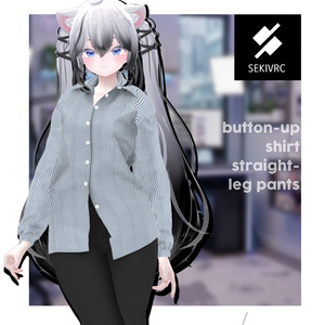 【32アバター対応】"DAILY STANDARD" ボタンアップシャツ & ストレートパンツ セットアップv2.0 缩略图 7