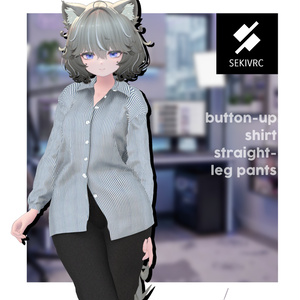 【32アバター対応】"DAILY STANDARD" ボタンアップシャツ & ストレートパンツ セットアップv2.0 缩略图 29