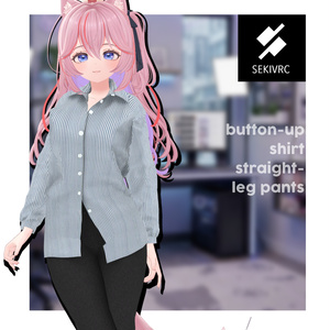 【32アバター対応】"DAILY STANDARD" ボタンアップシャツ & ストレートパンツ セットアップv2.0 缩略图 11