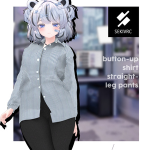 【32アバター対応】"DAILY STANDARD" ボタンアップシャツ & ストレートパンツ セットアップv2.0 缩略图 14