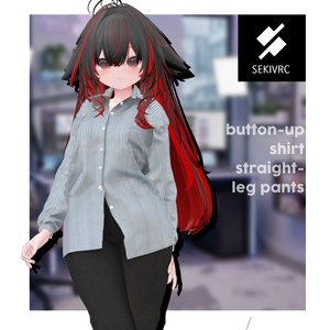 【32アバター対応】"DAILY STANDARD" ボタンアップシャツ & ストレートパンツ セットアップv2.0 缩略图 32