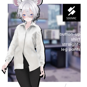 【32アバター対応】"DAILY STANDARD" ボタンアップシャツ & ストレートパンツ セットアップv2.0 缩略图 13