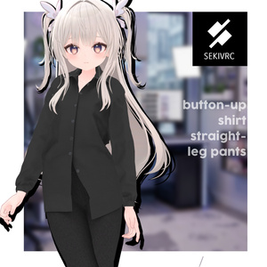 【32アバター対応】"DAILY STANDARD" ボタンアップシャツ & ストレートパンツ セットアップv2.0 缩略图 8
