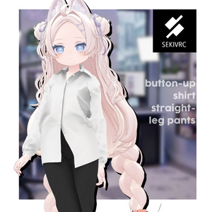 【32アバター対応】"DAILY STANDARD" ボタンアップシャツ & ストレートパンツ セットアップv2.0 缩略图 31