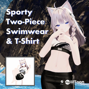 スポーティセパレート水着＆Tシャツ【33アバター対応】