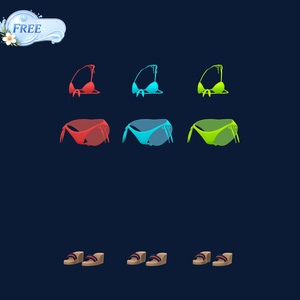 [FREE/PLUS] [6 Avatars] Natsuiro Frill / 夏色フリル水着 缩略图 15